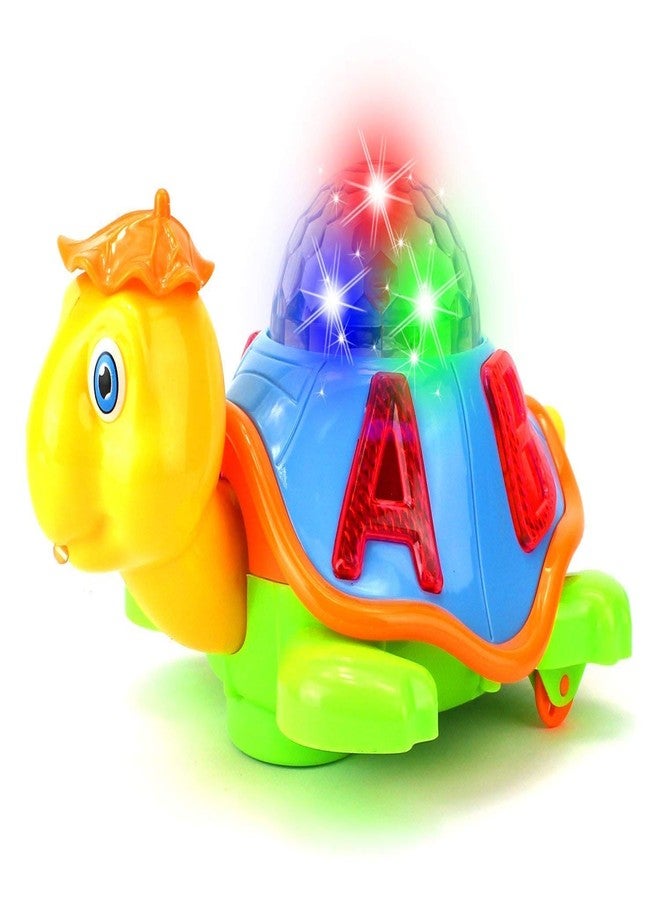 Smart Picks Bump and Go Turtle Toy with 3D Lights, Music and Projection (Multicolour) - Image 4